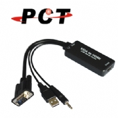 【PCT】VGA 轉 HDMI & 音源轉接線(VHA11)